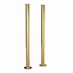 Hudson Reed Brushed Brass Freestanding Bath Standpipes - DA811