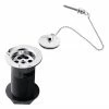 Hudson Reed Contract Basin Waste With Brass Plug & Ball Chain - Chrome - E395 1 Hudson Reed Contract Basin Waste With Brass Plug & Ball Chain - Chrome - E395 -Hudson Reed Shop E395 np