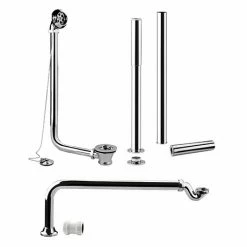 Hudson Reed Luxury Roll Top Bath Pack - Chrome - EA368