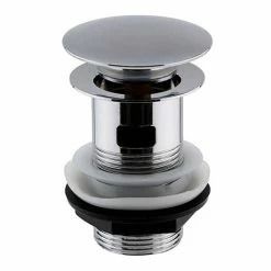 Hudson Reed Slotted Sprung Plug Basin Waste - Chrome - EK303