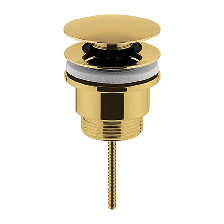 Hudson Reed Brushed Brass Universal Push Button Basin Waste - EK810 Hudson Reed Brushed Brass Universal Push Button Basin Waste - EK810 -Hudson Reed Shop EK810 P