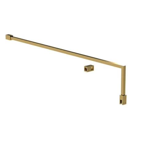 Hudson Reed Brushed Brass Square Fixed Wet Room Support Arm for 8mm Glass Hudson Reed Brushed Brass Square Fixed Wet Room Support Arm For 8mm Glass -Hudson Reed Shop FIX025 a12 460