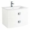Hudson Reed Sarenna 700mm Wall Hung Cabinet & Basin - White 1 Hudson Reed Sarenna 700mm Wall Hung Cabinet & Basin - White -Hudson Reed Shop FMB1273 FMB0073 P