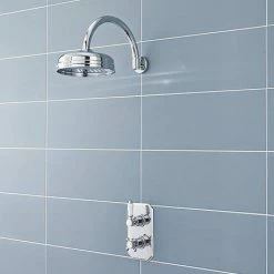 Hudson Reed 8" Apron Fixed Shower Head - Chrome - HEAD21 -Hudson Reed Shop HEAD21 d1 460