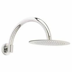 Hudson Reed - 300mm Round Fixed Head And Curved Wall Mounted Arm - HEAD26-ARM06