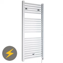 Hudson Reed 1110 X 500mm Electric Square Heated Towel Rail - Chrome - HL151