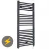 Hudson Reed 1110 X 500mm Electric Square Heated Towel Rail - Anthracite - HL153 2 Hudson Reed 1110 X 500mm Electric Square Heated Towel Rail - Anthracite - HL153 -Hudson Reed Shop HL153 prod