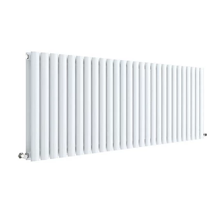 Hudson Reed Revive 600 x 1572mm Horizontal Double Panel Radiator - Gloss White - HL342D Hudson Reed Revive 600 X 1572mm Horizontal Double Panel Radiator - Gloss White - HL342D -Hudson Reed Shop HL342D P