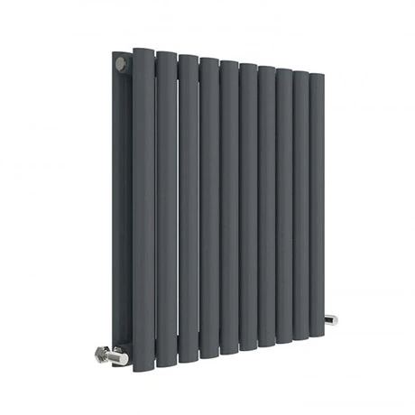 Hudson Reed Revive 600 x 586mm Horizontal Double Panel Radiator - Anthracite - HLA38D Hudson Reed Revive 600 X 586mm Horizontal Double Panel Radiator - Anthracite - HLA38D -Hudson Reed Shop HLA38D P