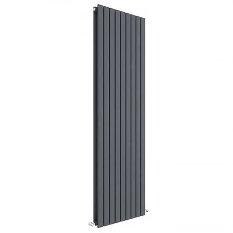 Hudson Reed Sloane 1800 x 528mm Vertical Double Panel Radiator - Anthracite - HLA47D Hudson Reed Sloane 1800 X 528mm Vertical Double Panel Radiator - Anthracite - HLA47D -Hudson Reed Shop HLA47D P