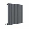 Hudson Reed Sloane 600 X 586mm Horizontal Single Panel Radiator - Anthracite - HLA55