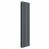Hudson Reed Sloane Double Panel Designer Radiator 1500 X 354mm - Anthracite - HLA73