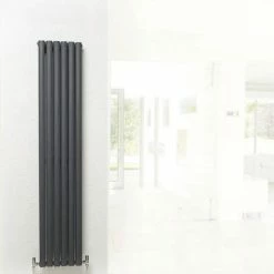 Hudson Reed Revive Double Panel Designer Radiator 1500 X 354mm - Anthracite - HLA76 4 Hudson Reed Revive Double Panel Designer Radiator 1500 X 354mm - Anthracite - HLA76 -Hudson Reed Shop HLA76 D2 460