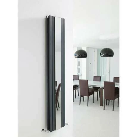 Hudson Reed Sloane Double Panel Radiator with Mirror 1800 x 381mm - Anthracite Hudson Reed Sloane Double Panel Radiator With Mirror 1800 X 381mm - Anthracite -Hudson Reed Shop HLA84 D1 460