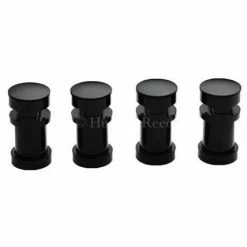 Hudson Reed Revive Horizontal Radiator Brackets - High Gloss Black - HLB20