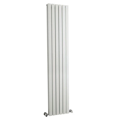 Hudson Reed Sloane 1800 X 354mm Double Panel Designer Radiator - Satin White - HLW44 3 Hudson Reed Sloane 1800 X 354mm Double Panel Designer Radiator - Satin White - HLW44