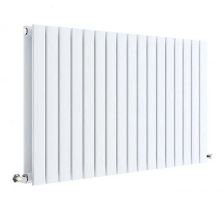 Hudson Reed Sloane 600 x 992mm Horizontal Double Panel Radiator - Satin White - HLW56D Hudson Reed Sloane 600 X 992mm Horizontal Double Panel Radiator - Satin White - HLW56D -Hudson Reed Shop HLW56D P