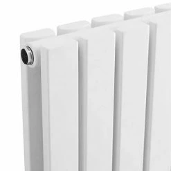 Hudson Reed Sloane 600 X 586mm Horizontal Double Panel Radiator - Satin White - HLW55D 4 Hudson Reed Sloane 600 X 586mm Horizontal Double Panel Radiator - Satin White - HLW55D -Hudson Reed Shop HLW60D D2 460 9