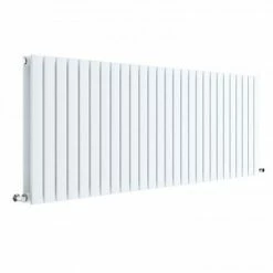 Hudson Reed Sloane 600 X 1572mm Horizontal Double Panel Radiator - Satin White - HLW60D