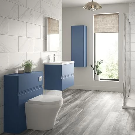 Hudson Reed Urban Satin Blue 600mm WC Unit - URB341 Hudson Reed Urban Satin Blue 600mm WC Unit - URB341 -Hudson Reed Shop HR Urban Blue LS 460