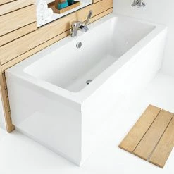 Hudson Reed High Gloss White MDF End Bath Panel - Various Size Options