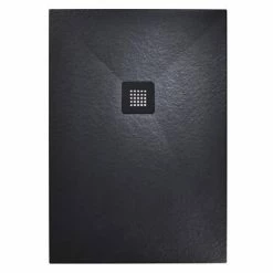 Hudson Reed Matt Black 1200 X 900mm Sliding Door Shower Enclosure + Black Tray -Hudson Reed Shop HRBLKSGE9 detail6 460
