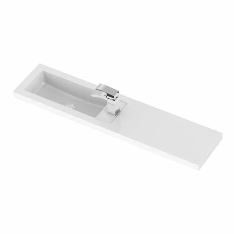 Hudson Reed 1100 x 255mm Slimline Polymarble Basin 1TH Hudson Reed 1100 X 255mm Slimline Polymarble Basin 1TH -Hudson Reed Shop Hudson Reed 1100 x 255mm Slimline Polymarble Basin 1TH p