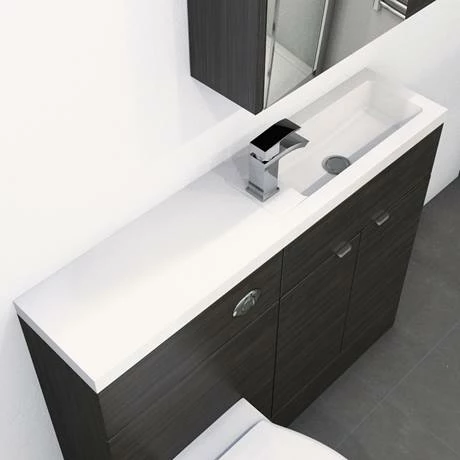 Hudson Reed 1100 x 255mm Slimline Polymarble Basin 1TH Hudson Reed 1100 X 255mm Slimline Polymarble Basin 1TH -Hudson Reed Shop Hudson Reed 1100 x 255mm Slimline Polymarble Basin 1TH d1 460