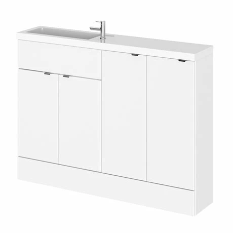 Hudson Reed 1200mm Gloss White Compact Combination Unit (600 Vanity, 300 Base Unit x 2) Hudson Reed 1200mm Gloss White Compact Combination Unit (600 Vanity, 300 Base Unit X 2) -Hudson Reed Shop Hudson Reed 1200mm Gloss White Compact Combination Unit p