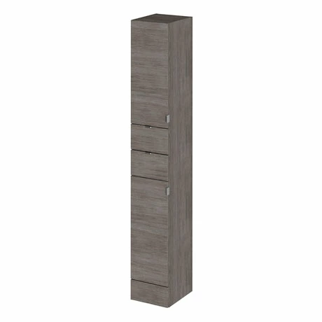 Hudson Reed 300x355mm Tall Grey Avola Full Depth Tower Unit