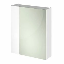 Hudson Reed 600mm White Gloss 75/25 Mirror Unit