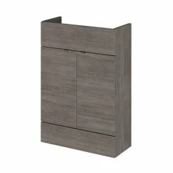 Hudson Reed 600x255mm Grey Avola Compact Vanity Unit
