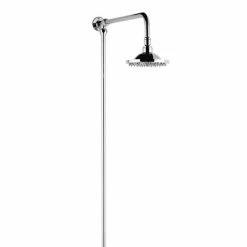 Hudson Reed Chrome Traditional Rigid Riser + 6" Shower Rose - A3600