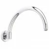Hudson Reed Curved Wall Mounted Shower Arm - Chrome - ARM06