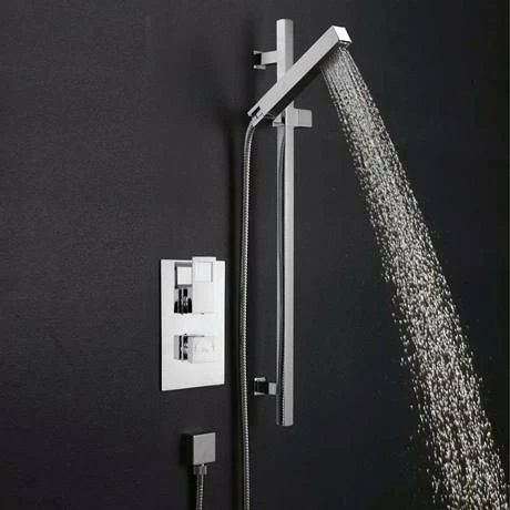 Hudson Reed Minimalist Chrome Kubix Slider Rail Kit - A3181 Hudson Reed Minimalist Chrome Kubix Slider Rail Kit - A3181 -Hudson Reed Shop Hudson Reed Minimalist Chrome Kubix Slider Rail Kit A3181 detail1 460