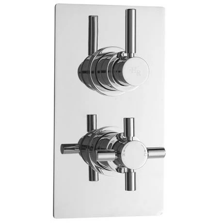 Hudson Reed Tec Pura Concealed Twin Shower Valve with Built-in Diverter Hudson Reed Tec Pura Concealed Twin Shower Valve With Built-in Diverter -Hudson Reed Shop Hudson Reed Tec Pura Concealed Twin Shower Valve with Diverter p