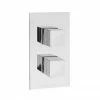 Hudson Reed Lennox Twin Concealed Thermostatic Shower Valve With Diverter - SQR3207 -Hudson Reed Shop Lennox P