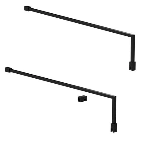 2 x Hudson Reed Matt Black Square Fixed Wet Room Support Arms for 8mm Glass 2 X Hudson Reed Matt Black Square Fixed Wet Room Support Arms For 8mm Glass -Hudson Reed Shop MattBlack aa2 460