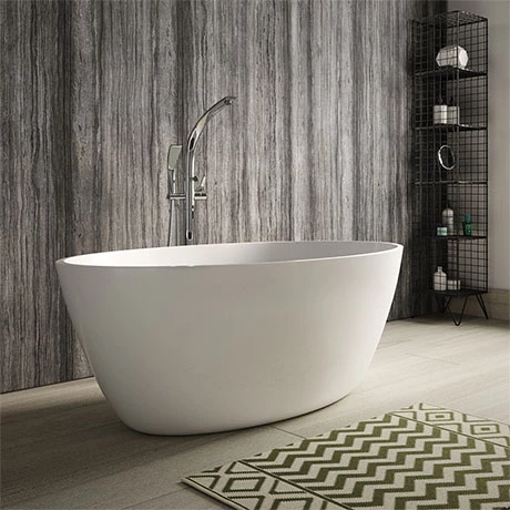 Hudson Reed Grace L1500 x W760mm Round Freestanding Bath - NBB001 Hudson Reed Grace L1500 X W760mm Round Freestanding Bath - NBB001 -Hudson Reed Shop NBB001 p