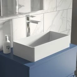 Hudson Reed Rectangular 465 X 235mm Countertop Vessel Basin - NBV180