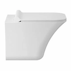 Hudson Reed Grace Rimless Wall Hung Pan & Soft Close Seat - NCT140 4 Hudson Reed Grace Rimless Wall Hung Pan & Soft Close Seat - NCT140 -Hudson Reed Shop NCT140 D2 460