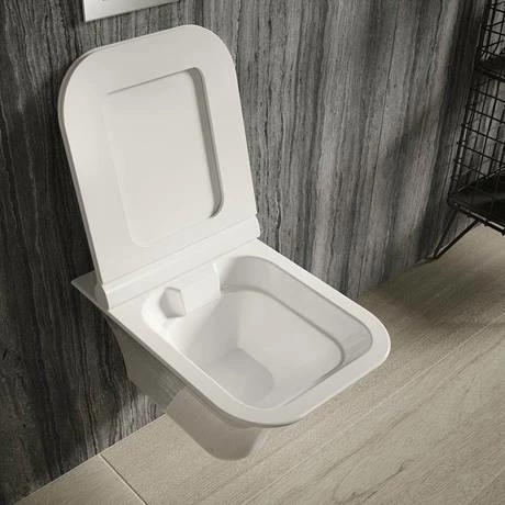 Hudson Reed Grace Rimless Wall Hung Pan & Soft Close Seat - NCT140 Hudson Reed Grace Rimless Wall Hung Pan & Soft Close Seat - NCT140 -Hudson Reed Shop NCT140 detail1 460