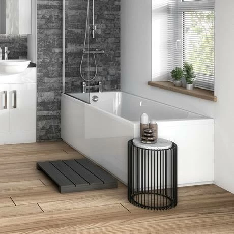 Hudson Reed Gloss White 700 End Straight Bath Panel - OFF170 Hudson Reed Gloss White 700 End Straight Bath Panel - OFF170 -Hudson Reed Shop OFF170 d1 460