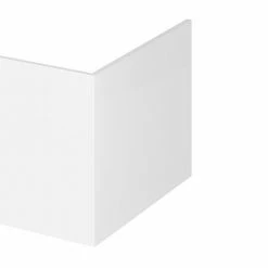 Hudson Reed Gloss White 700 Square Shower Bath End Panel - OFF179