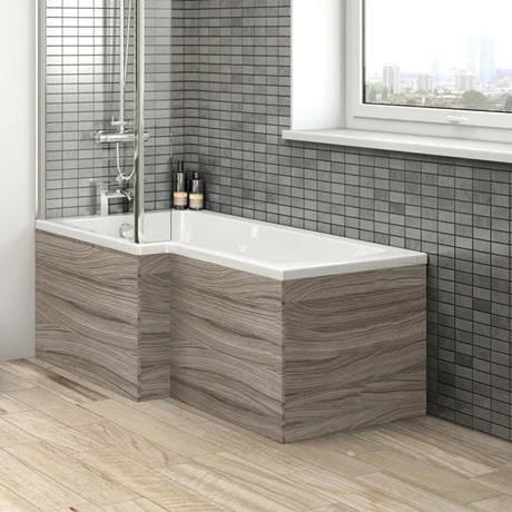Hudson Reed Driftwood 700 Square Shower Bath End Panel - OFF279 Hudson Reed Driftwood 700 Square Shower Bath End Panel - OFF279 -Hudson Reed Shop OFF279 d1 460