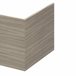 Hudson Reed Driftwood 700 Square Shower Bath End Panel - OFF279