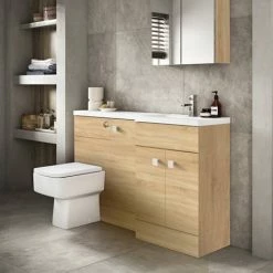 Hudson Reed 500x355mm Natural Oak Full Depth Vanity Unit -Hudson Reed Shop OFF306 d2 460