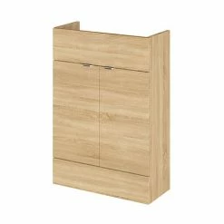 Hudson Reed 600x255mm Natural Oak Compact Vanity Unit