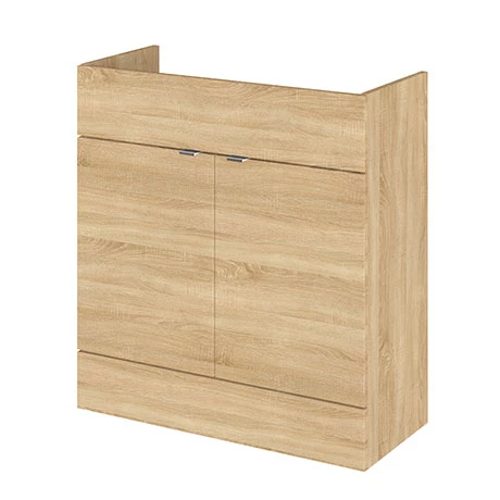 Hudson Reed 800x355mm Natural Oak Full Depth Vanity Unit