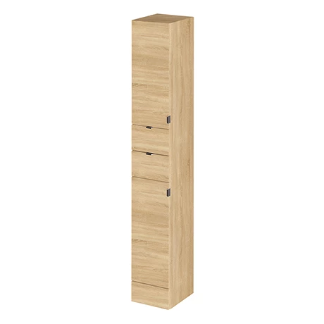 Hudson Reed 300x355mm Tall Natural Oak Full Depth Tower Unit 3 Hudson Reed 300x355mm Tall Natural Oak Full Depth Tower Unit